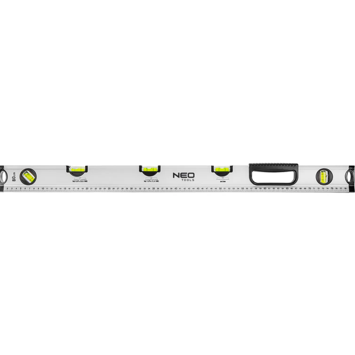 Poziomnica specjalna 80 cm, 5 libelli Neo 71-123
