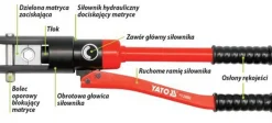 Praska hydrauliczna, ręczna do zaciskania końcówek 16-240mm2 Yato YT-22861
