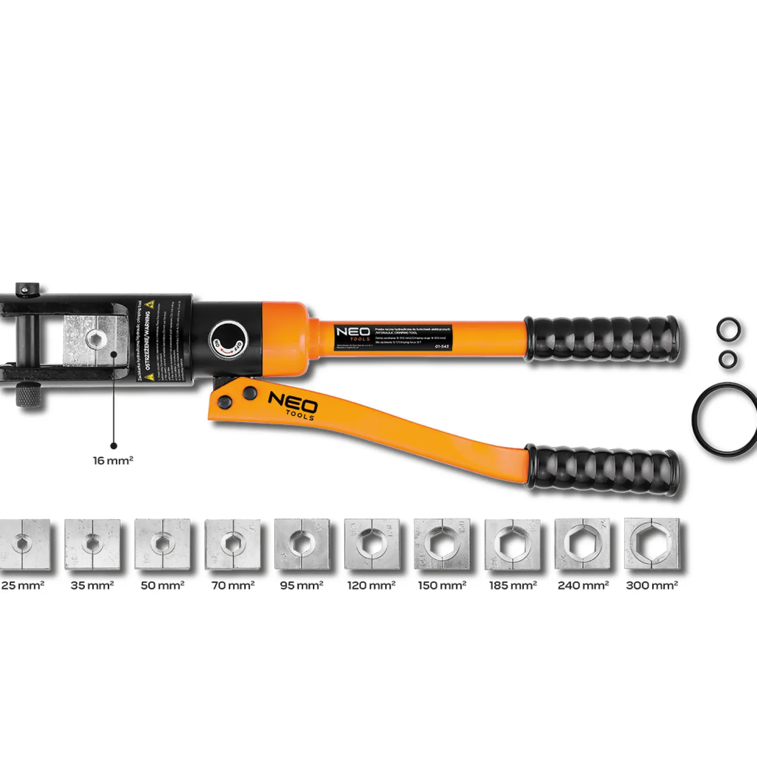 Praska ręczna hydrauliczna do końcówek elektrycznych 16-300 mm Neo 01-543