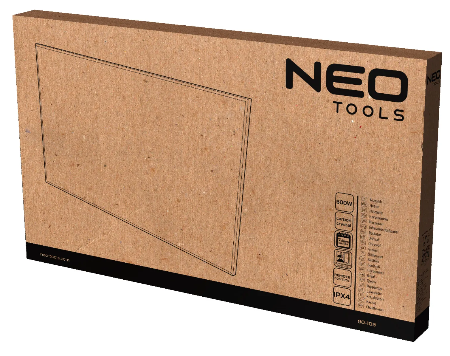 Promiennik podczerwieni 0.6kW Neo 90-103