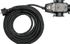 Przedłużacz w osłonie gumowej IP44, 10 m, 3G1,5 mm z rozdzielaczem Yato YT-8116
