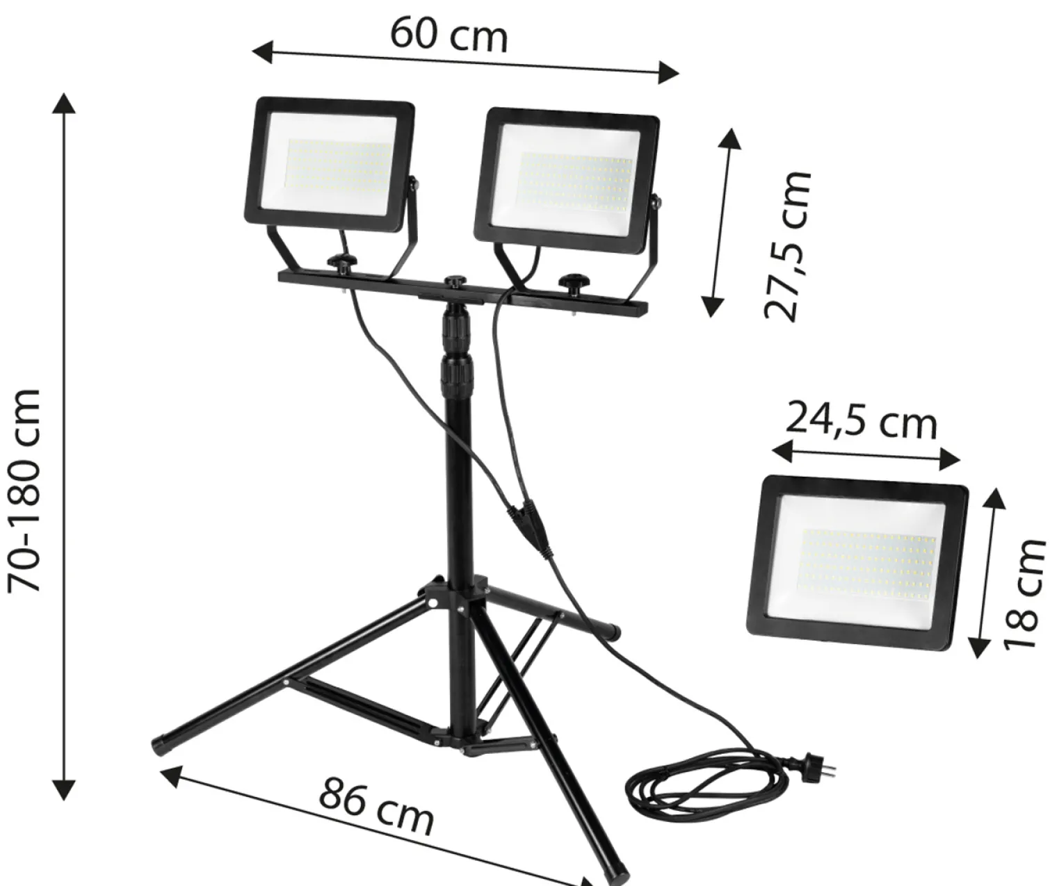 Reflektor podwójny SMD LED Neo 99-096