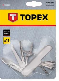 Scyzoryk 11 ostrzy Topex 98Z116