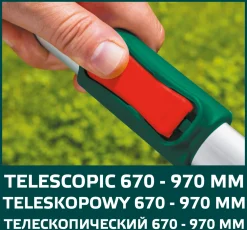 Sekator do gałęzi kowadełkowy, uchwyty aluminiowe, teleskopowe Verto 15G259