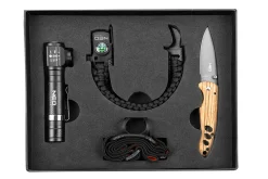 Set latarka, bransoletka survivalowa i nóż Neo 63-033