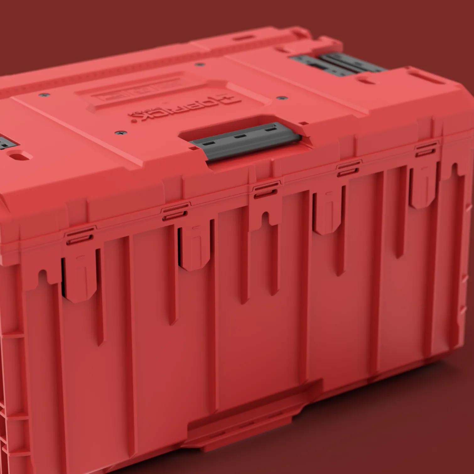 Skrzynia z dużą szufladą Qbrick System ONE 2.0 DRAWER 1 TOOLBOX RED Ultra HD Custom