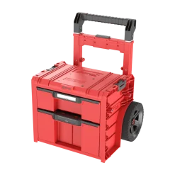 Skrzynia z szufladami Qbrick System PRO CART 2.0 PLUS DRAWER 2 Red Ultra HD Custom