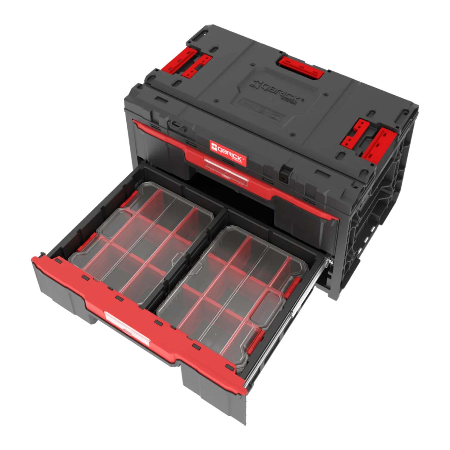 Skrzynia z szufladami Qbrick System ONE 2.0 DRAWER 2 TOOLBOX PROMO Compact Organizers SET