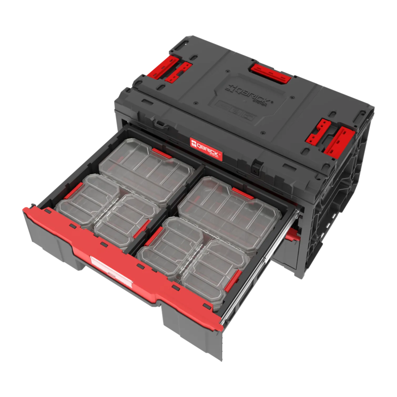 Skrzynia z szufladami Qbrick System ONE 2.0 DRAWER 2 TOOLBOX PROMO Compact Organizers SET