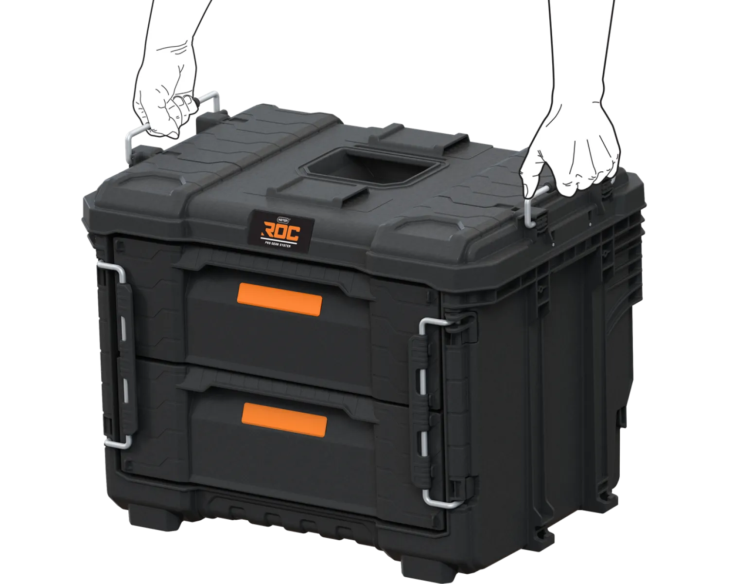 Skrzynka XL z 2 szufladami Keter ROC PRO GEAR 2.0 17212781