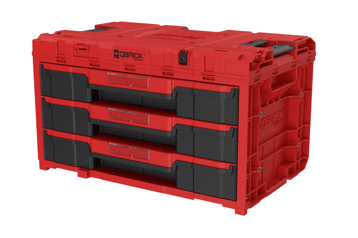 Skrzynka z szufladami Qbrick System ONE 2.0 DRAWER 3 TOOLBOX EXPERT RED Ultra HD Custom