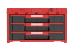 Skrzynka z szufladami Qbrick System ONE 2.0 DRAWER 3 TOOLBOX EXPERT RED Ultra HD Custom
