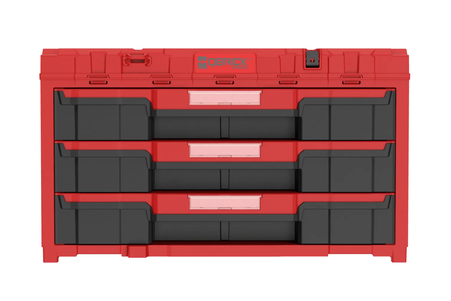 Skrzynka z szufladami Qbrick System ONE 2.0 DRAWER 3 TOOLBOX EXPERT RED Ultra HD Custom