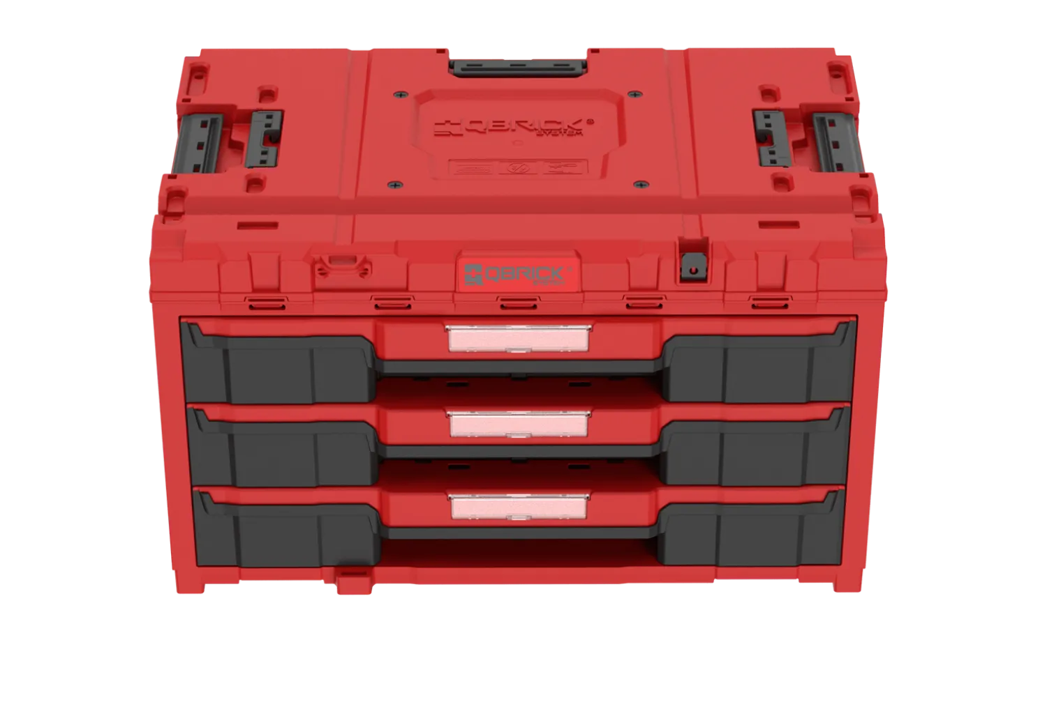 Skrzynka z szufladami Qbrick System ONE 2.0 DRAWER 3 TOOLBOX EXPERT RED Ultra HD Custom