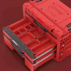 Skrzynka z szufladami Qbrick System PRIME DRAWER 3 TOOLBOX EXPERT RED Ultra HD Custom