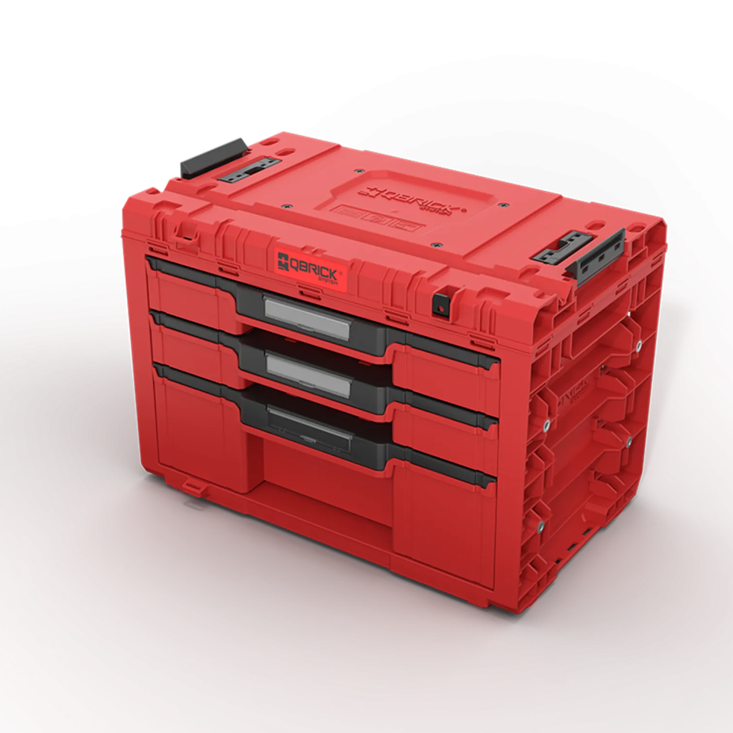 Skrzynka z szufladami Qbrick System PRIME DRAWER 3 TOOLBOX EXPERT RED Ultra HD Custom