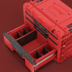 Skrzynka z szufladami Qbrick System PRIME DRAWER 3 TOOLBOX EXPERT RED Ultra HD Custom