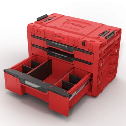 Skrzynka z szufladami Qbrick System PRIME DRAWER 3 TOOLBOX EXPERT RED Ultra HD Custom