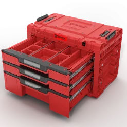 Skrzynka z szufladami Qbrick System PRIME DRAWER 3 TOOLBOX EXPERT RED Ultra HD Custom