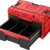 Skrzynka z szufladami Qbrick System ONE 2.0 DRAWER 2 Plus TOOLBOX EXPERT RED Ultra HD Custom