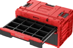 Skrzynka z szufladami Qbrick System ONE 2.0 DRAWER 2 Plus TOOLBOX EXPERT RED Ultra HD Custom