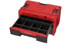 Skrzynka z szufladami Qbrick System ONE 2.0 DRAWER 2 TOOLBOX RED Ultra HD Custom