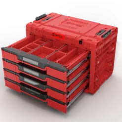 Skrzynka z szufladami Qbrick System PRIME DRAWER 4 TOOLBOX EXPERT RED Ultra HD Custom
