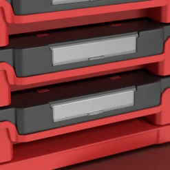 Skrzynka z szufladami Qbrick System PRIME DRAWER 4 TOOLBOX EXPERT RED Ultra HD Custom