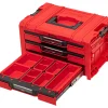 Skrzynka z szufladami Qbrick System PRO 2.0 DRAWER 3 TOOLBOX EXPERT RED Ultra HD Custom