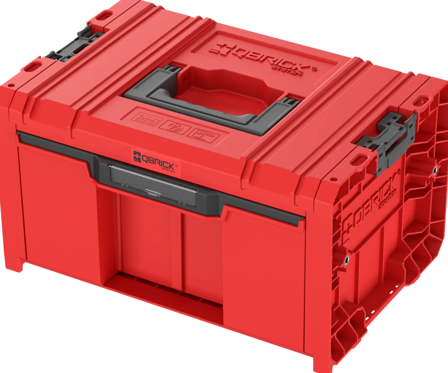 Skrzynka z szufladą Qbrick System PRO 2.0 DRAWER 1 TOOLBOX BASIC RED Ultra HD Custom