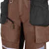 Spodenki krótkie brązowo-czarne 2XL Lahti Pro L4071105