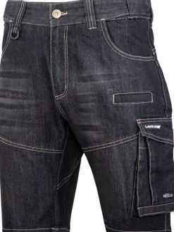 Spodenki wzmocnione jeans czarne M ce Lahti Pro L4070802