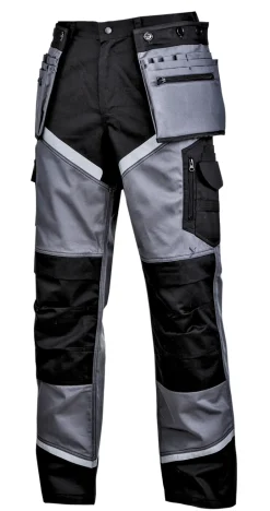 Spodnie czarno-szare z odblaskami XL Lahti Pro L4051604