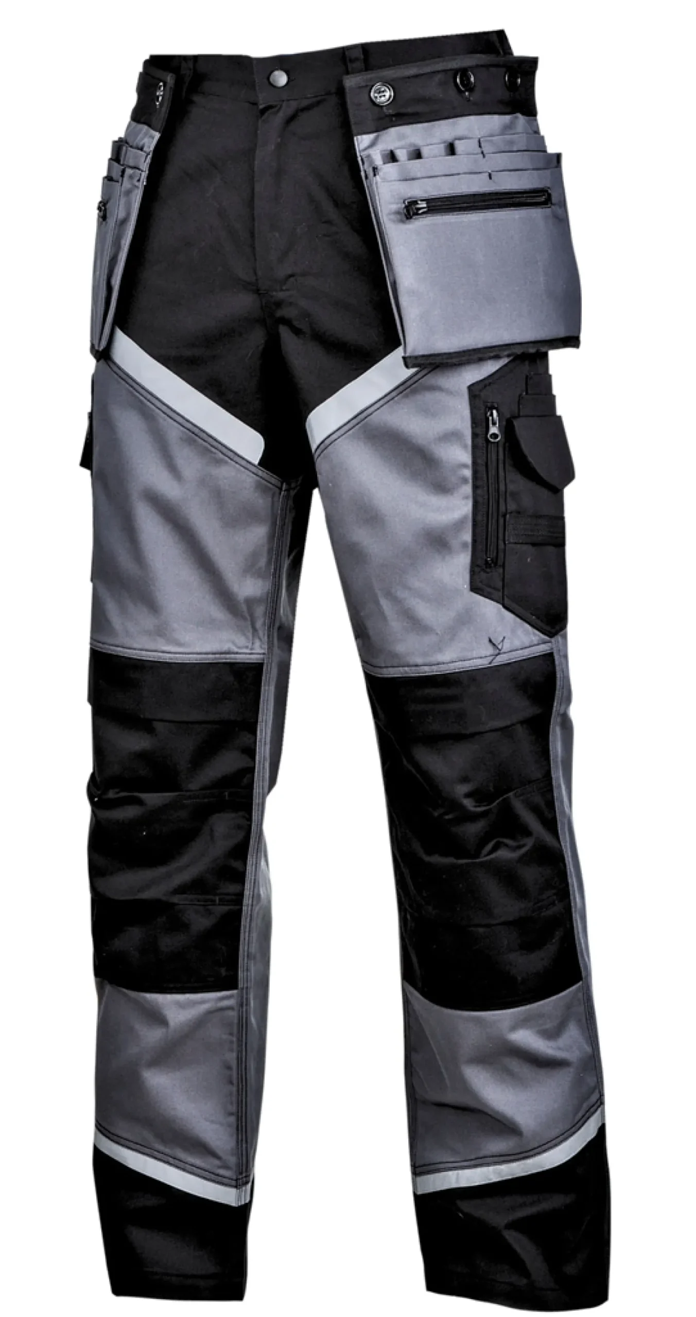 Spodnie czarno-szare z odblaskami XL Lahti Pro L4051604