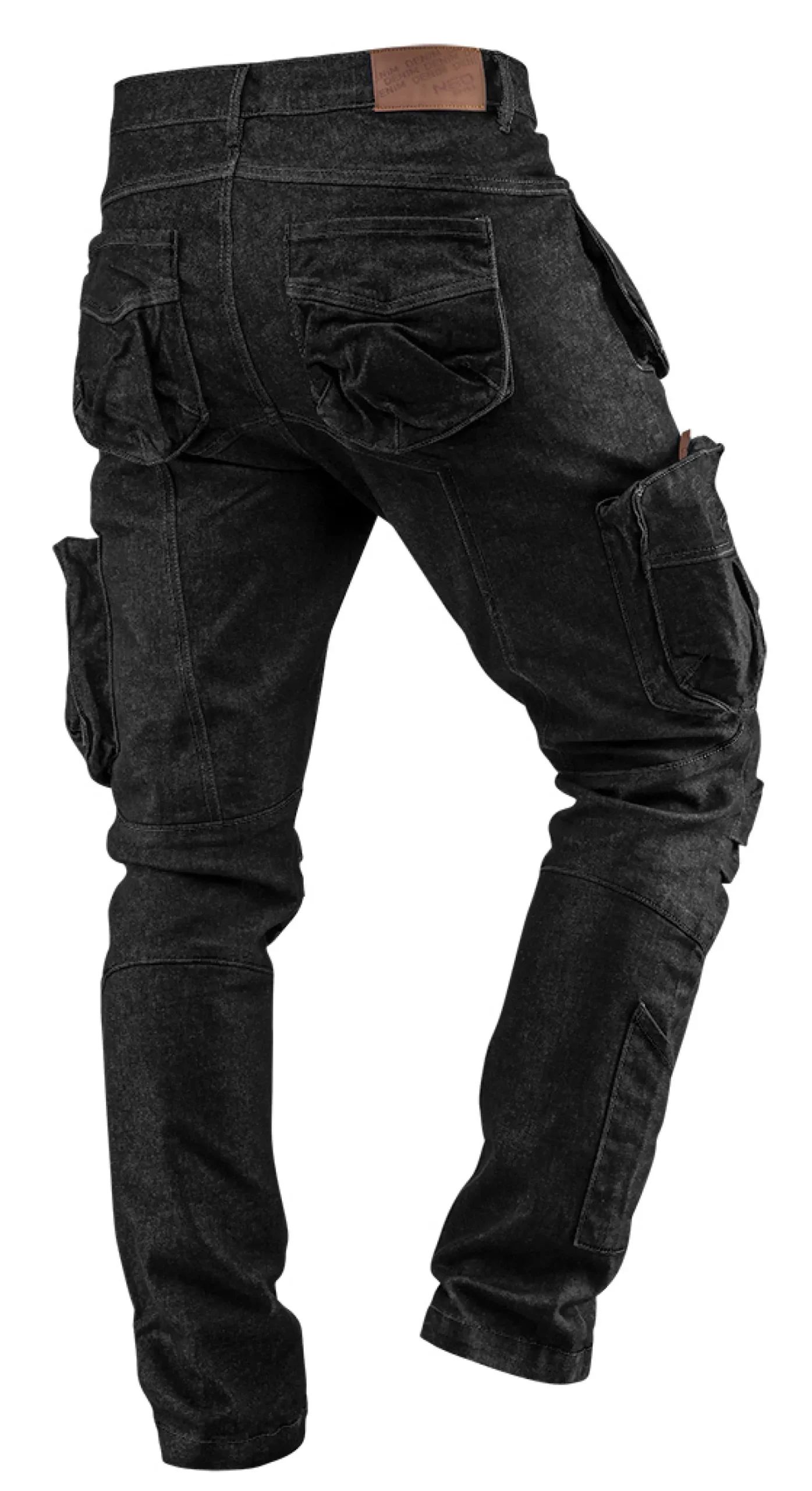 Spodnie robocze DENIM, czarne S Neo 81-233-S
