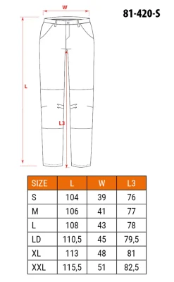 Spodnie robocze S/48 Neo 81-420-S