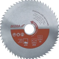 Stalowa piła tarczowa do drewna 500x30mm Z80 Dedra HS50080