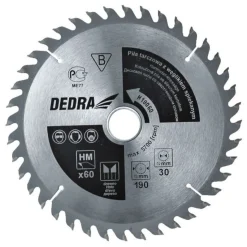 Stalowa piła tarczowa do drewna 190x30mm Z60 Dedra H19060