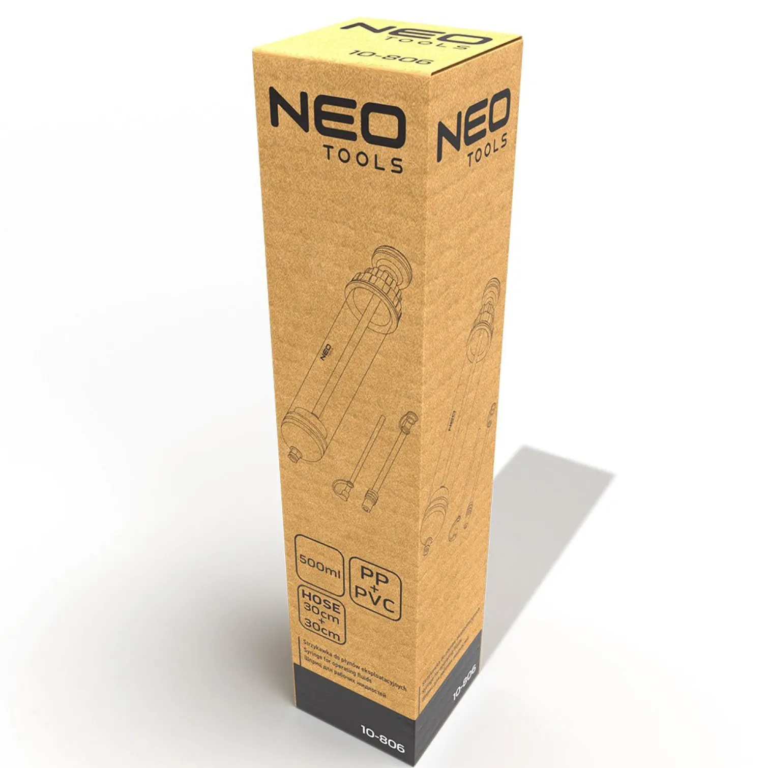 Strzykawka do płynów eksploatacyjnych 500 ml Neo 10-806