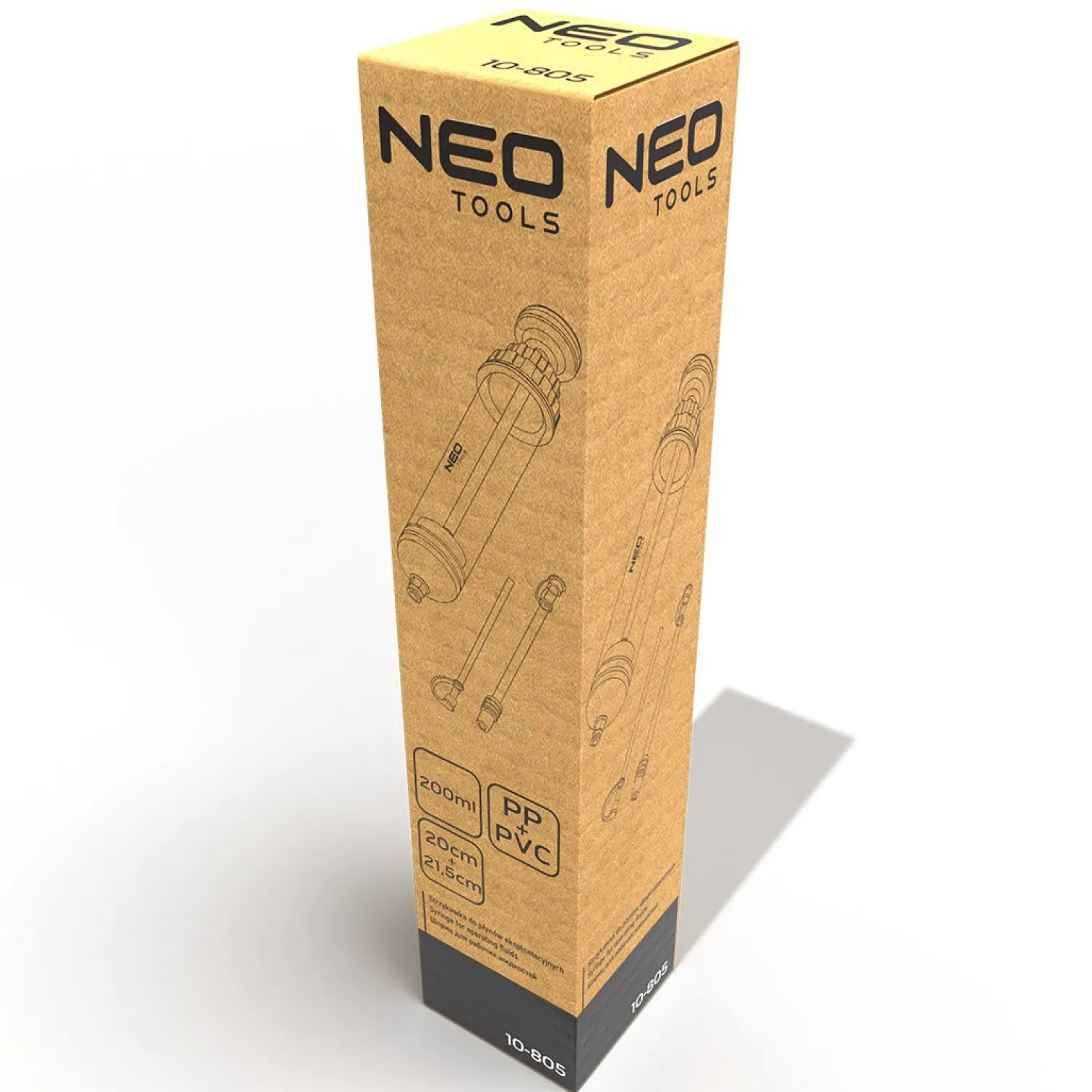 Strzykawka do płynów eksploatacyjnych 200 ml Neo 10-805