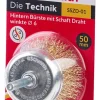 Szczotka doczołowa z trzpieniem fi 6 drut fal 100mm Schmith SSZD-04
