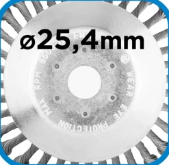 Szczotka druciana do kosy spalinowej 200x25,4mm Graphite 55H101
