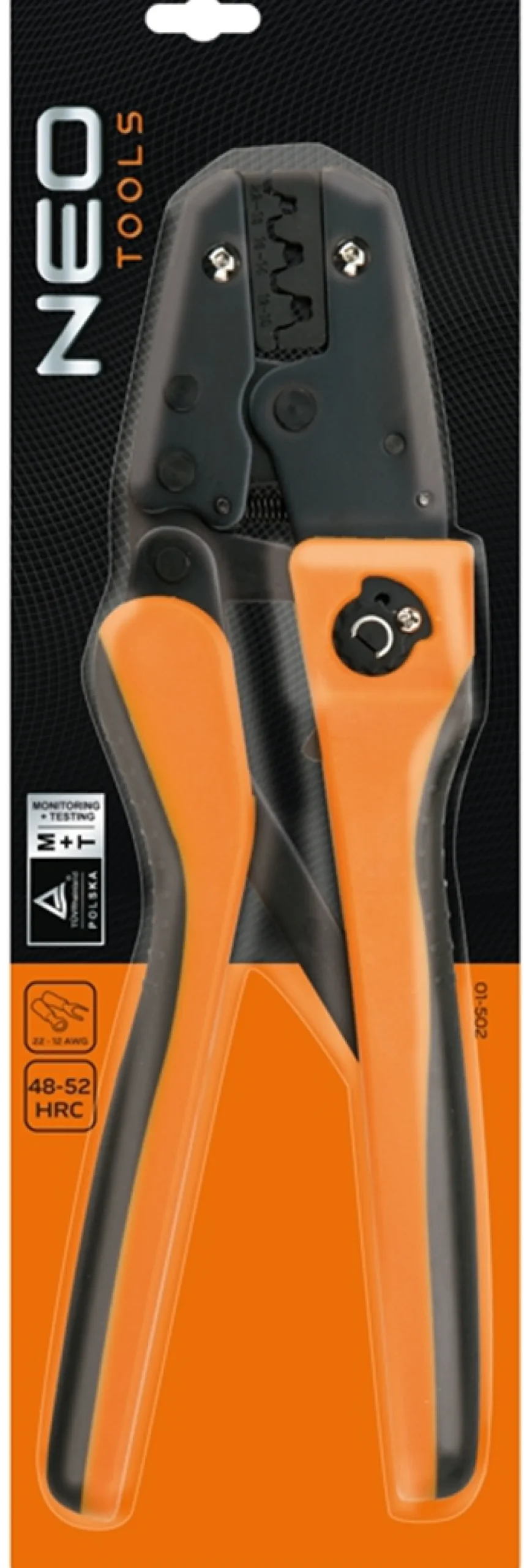 Szczypce do zaciskania końcówek nieizolowanych 22-12AWG Neo 01-502