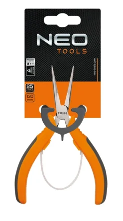 Szczypce precyzyjne wydłużone proste 130mm Neo 01-102