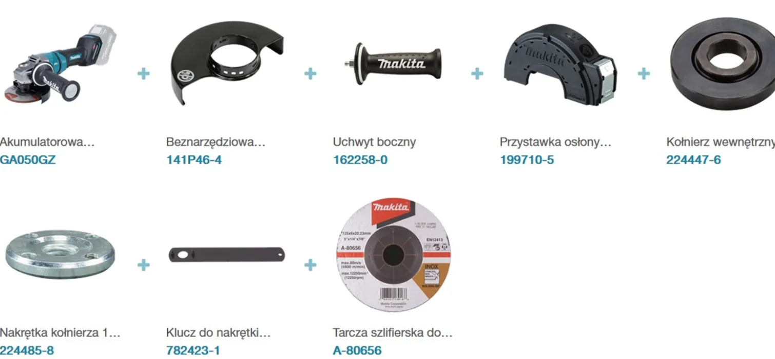 Szlifierka kątowa Makita XGT GA050GZ