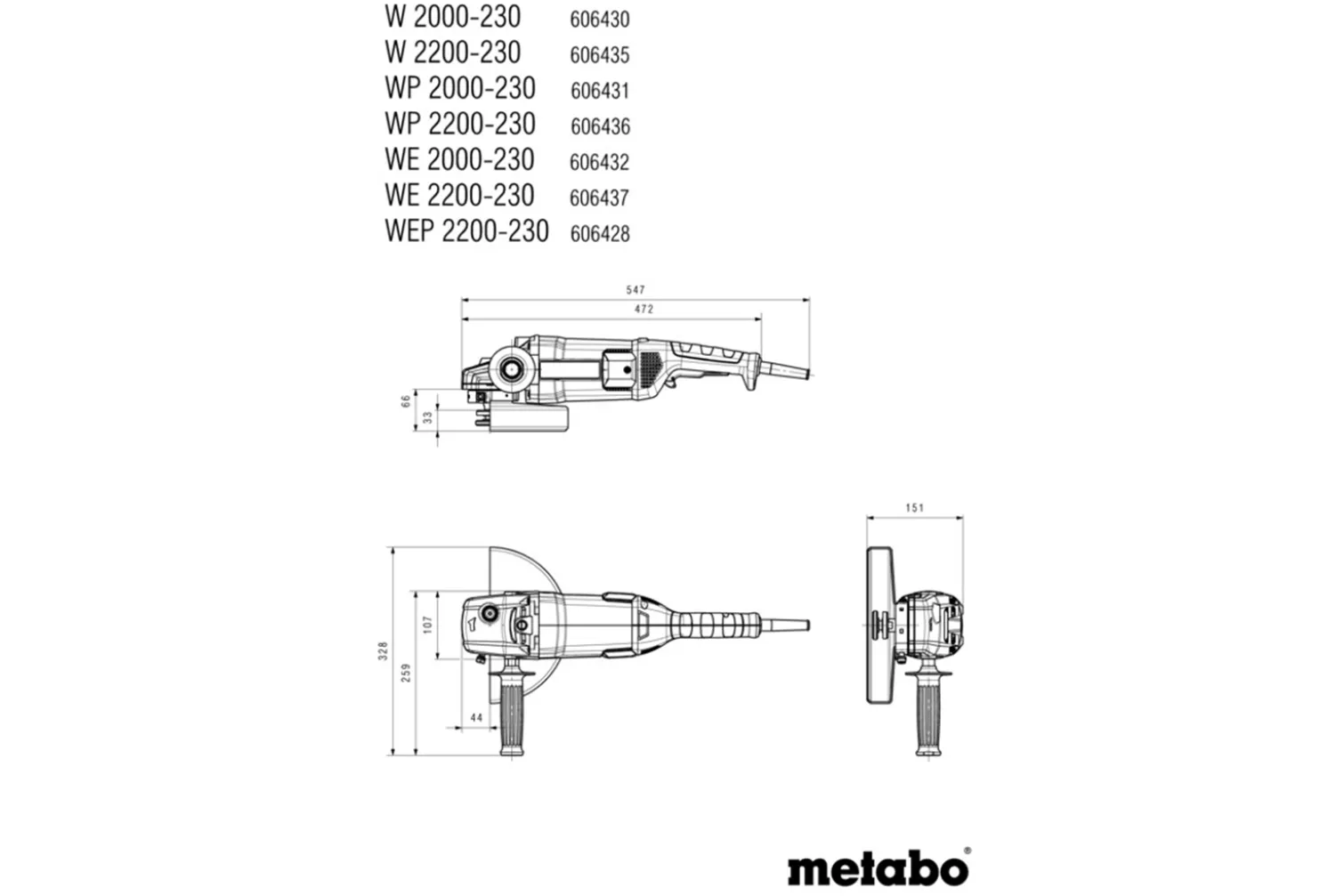 Szlifierka kątowa Metabo WE 2000-230