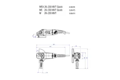 Szlifierka kątowa Metabo WE 26-230 MVT Quick