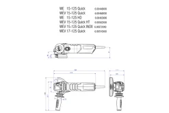 Szlifierka kątowa Metabo WE 15-125 Quick