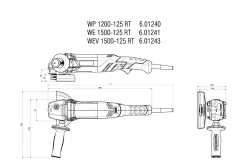 Szlifierka kątowa Metabo WEV 1500-125 Quick RT
