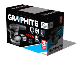 Szlifierka mimośrodowa z wymiennymi stopami Graphite 59G349